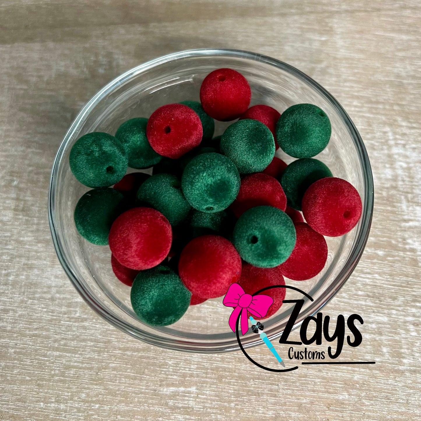 Christmas Velvet Beads