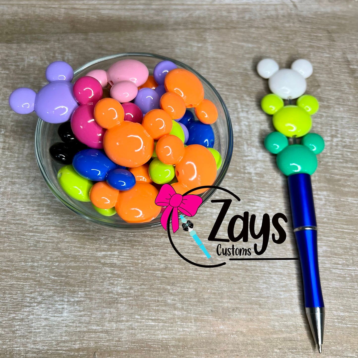 Large Mouse Head Focal Bead