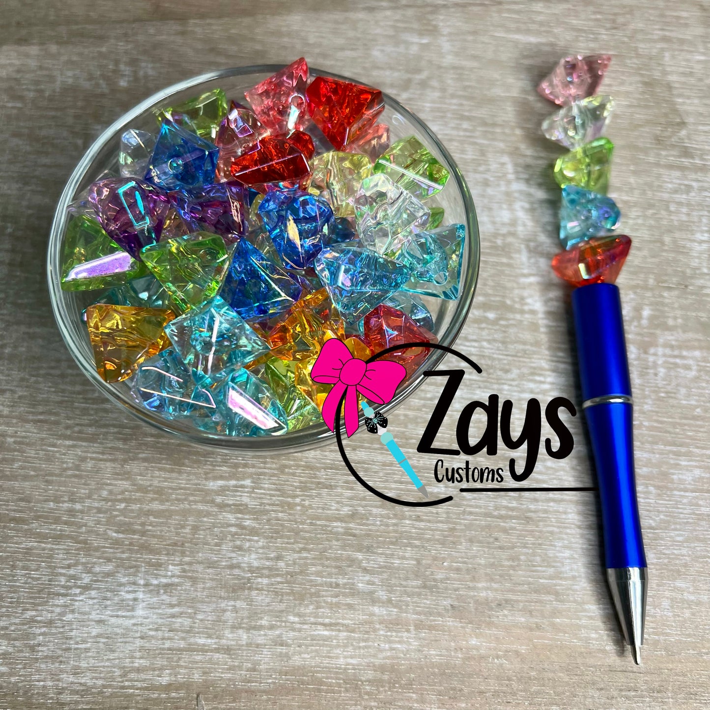 16mm Bright Irregular Shape Beads