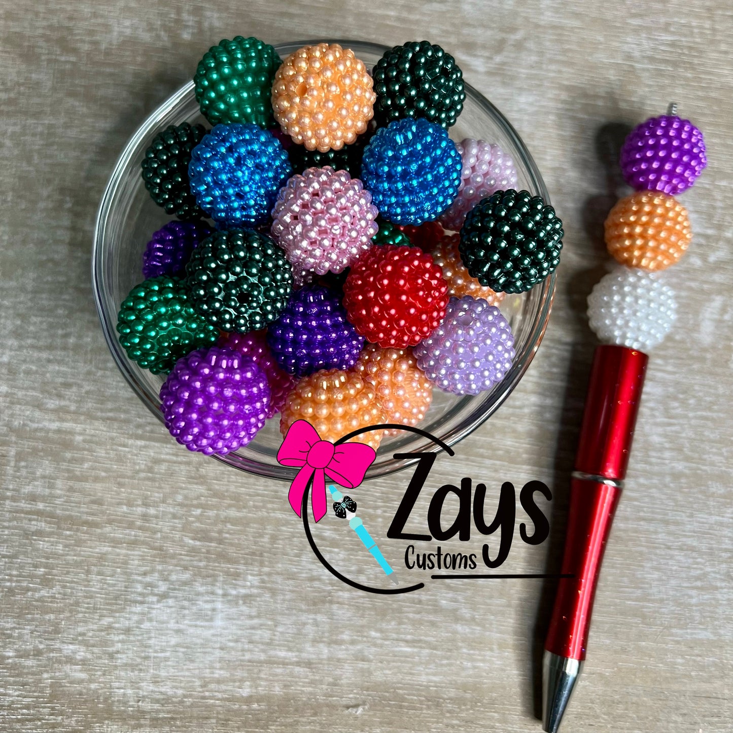 18mm Pearl Mix Beads