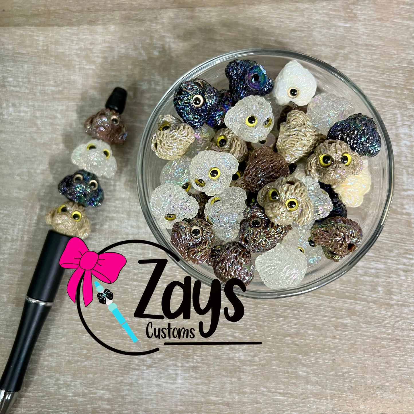 Poodle Head Beads