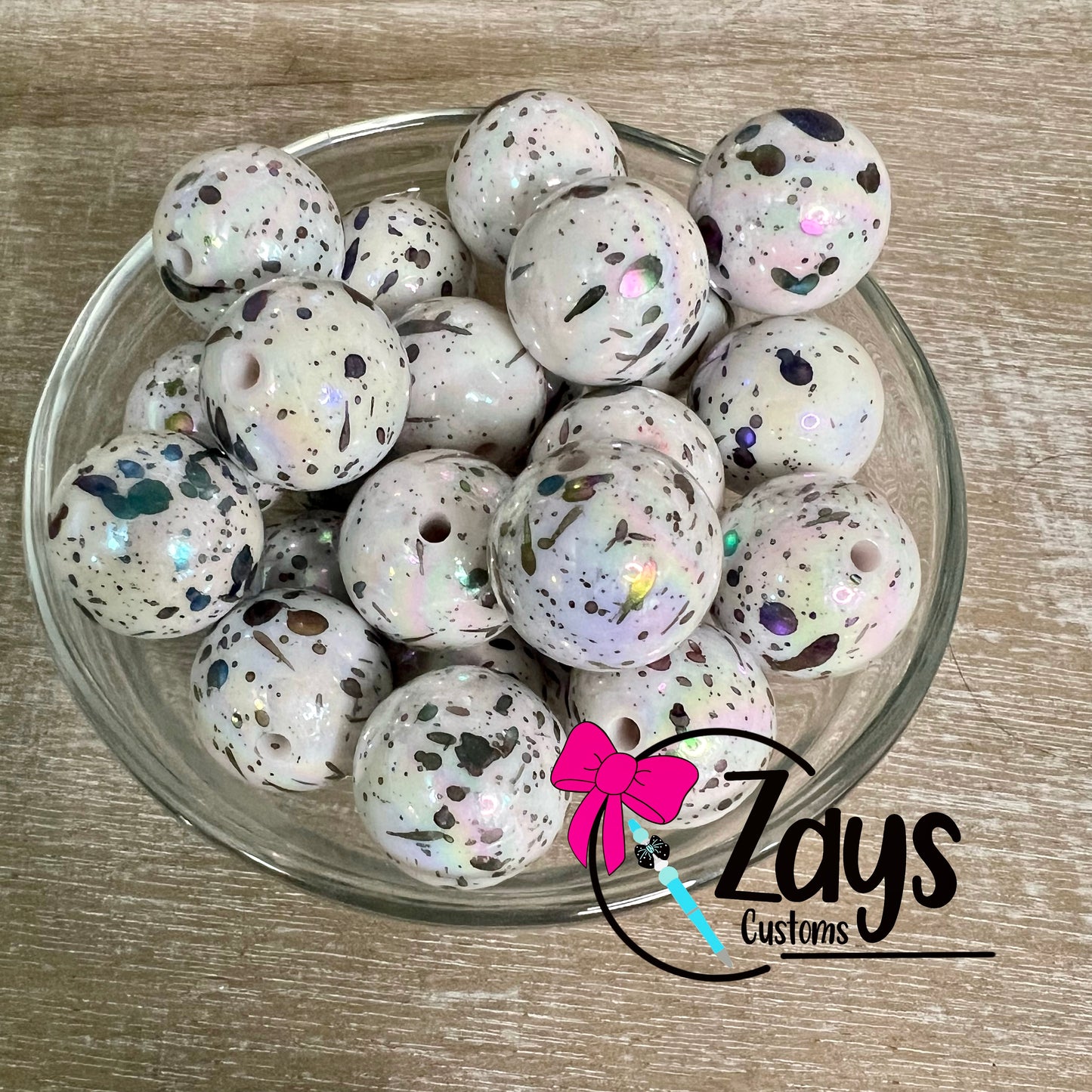 20mm UV Splatter Beads