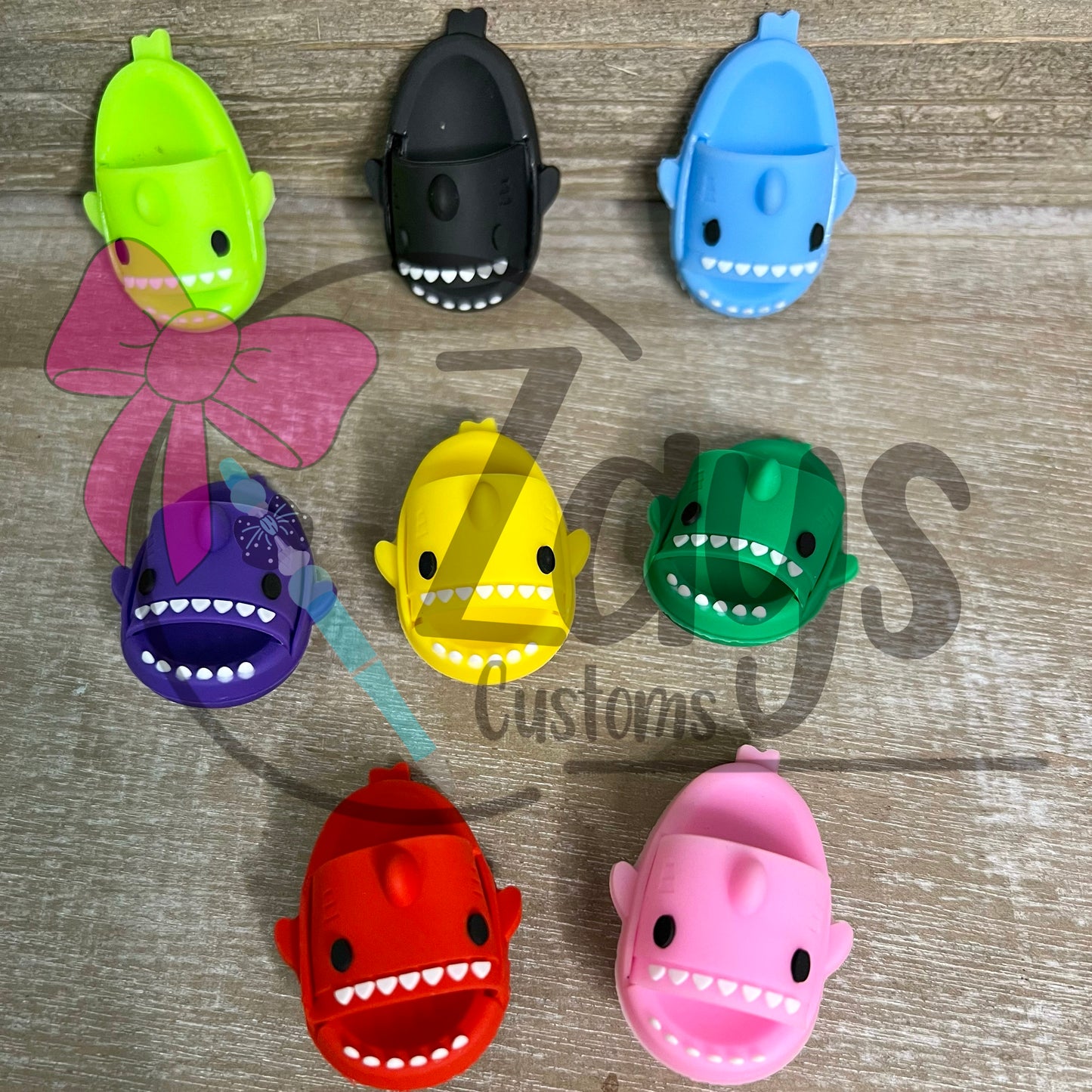 Shark Sandal Shoe Charms