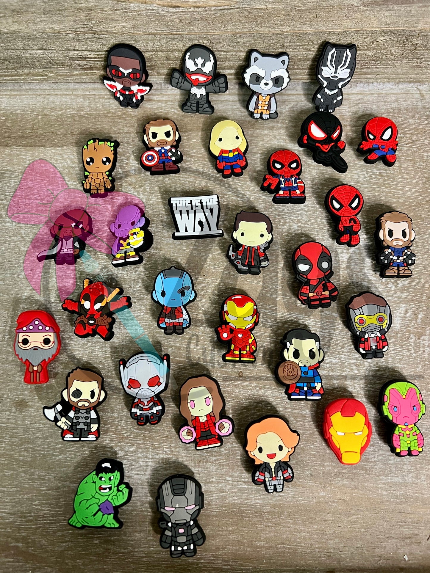 Superhero Shoe Charms