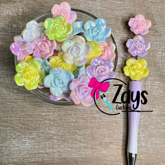 Colorful Rose Beads